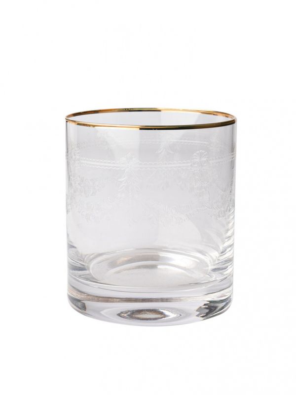 St. Jacques Whiskyglass med gullgant  