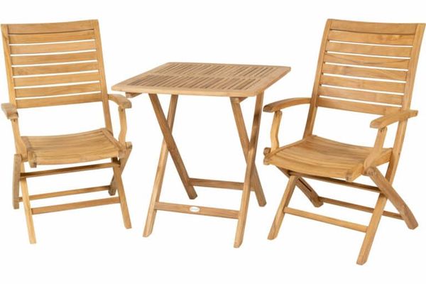 Teak sammenleggbart bord cafe*