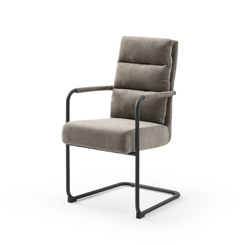 Spisestol velour m armlene - flere farger