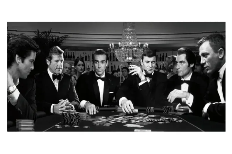 James Bond actors Casino 180x90 