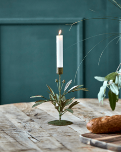 Hovedbilde Lysestake antikk grønn