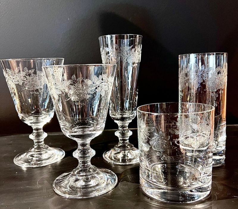 Roses vann/hvitvin glass