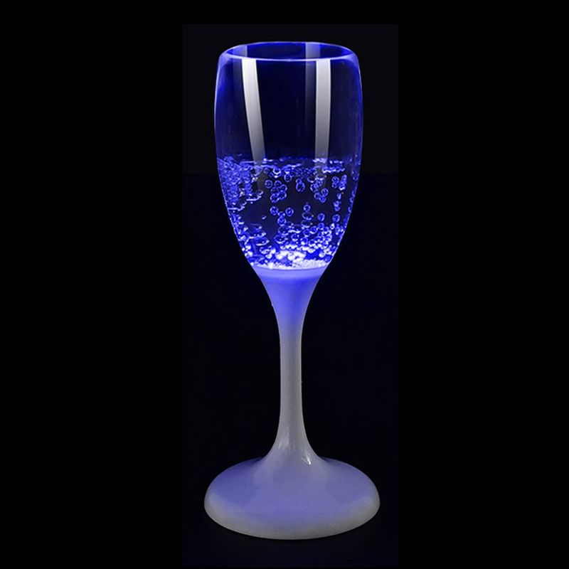 Champagneglass med LED lys